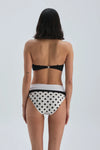 High Waist Black White Bikini Bottom