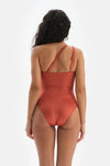 Cinnamon One Shoulder Swimsuit