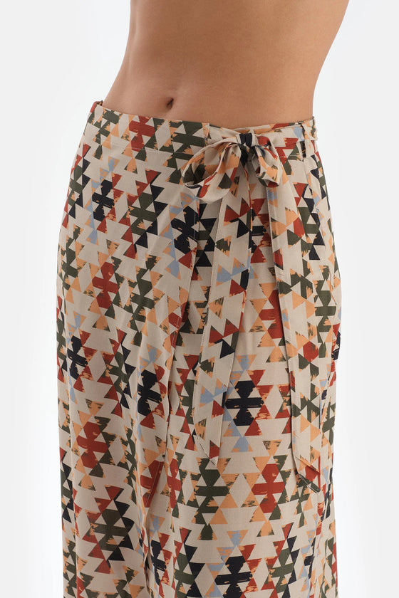 Green - Coffee Tie-Up Skirt