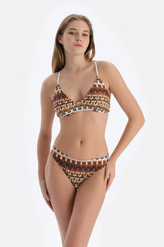 Brown Low Waist Bikini Bottom