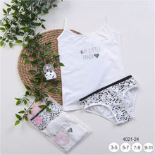  Girls` Panda print underwear set