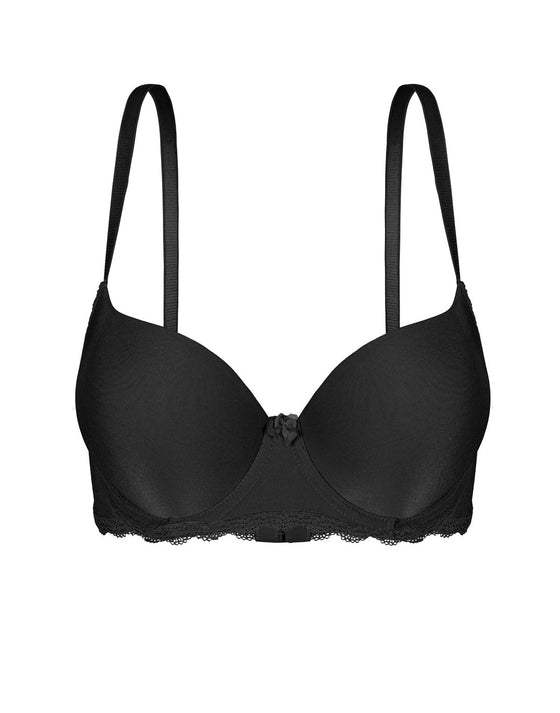 Black Push-up B cup bra