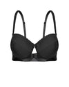 Black Push-up B cup bra