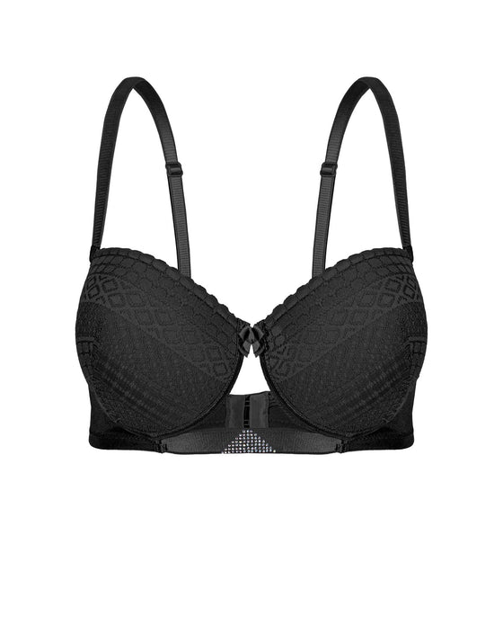 Black Push-up B cup bra