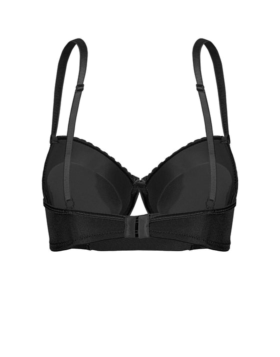 Black Push-up B cup bra