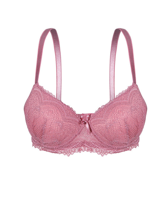 Push-up pink color bra