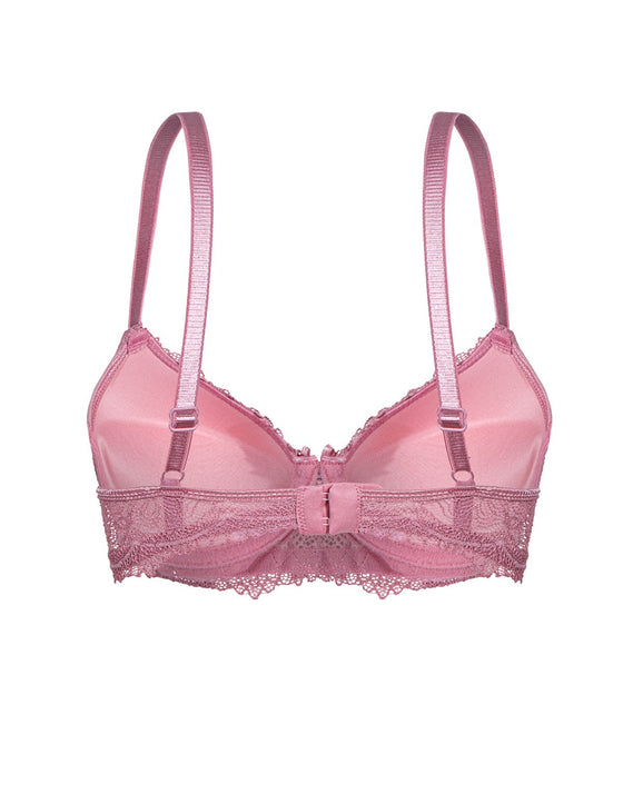 Push-up pink color bra