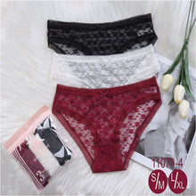  Full lace stretch 3 pack panties